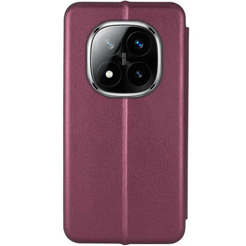 Кожаный чехол-книжка Classy для Xiaomi Redmi Note 15 Pro 5G, Бордовый 2, Искусственная кожа, купить оптом с доставкой