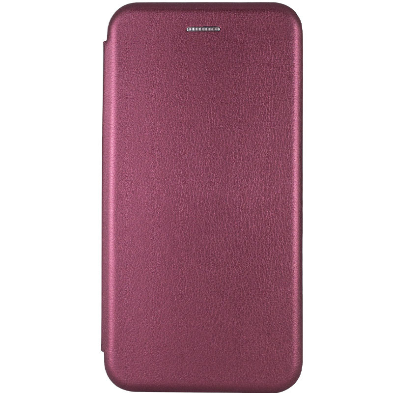 Кожаный чехол-книжка Classy для Realme C85 Pro, Бордовый, Искусственная кожа, купить оптом с доставкой