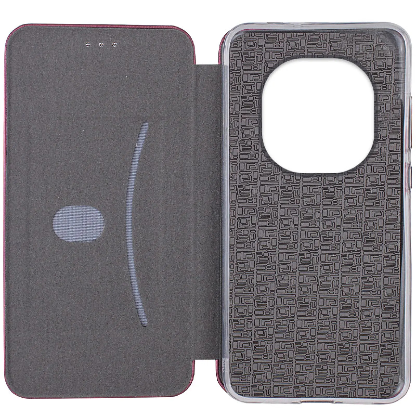 Кожаный чехол-книжка Classy для Xiaomi Redmi Note 15 4G/5G (EU), Бордовый 3, Искусственная кожа, купить оптом с доставкой