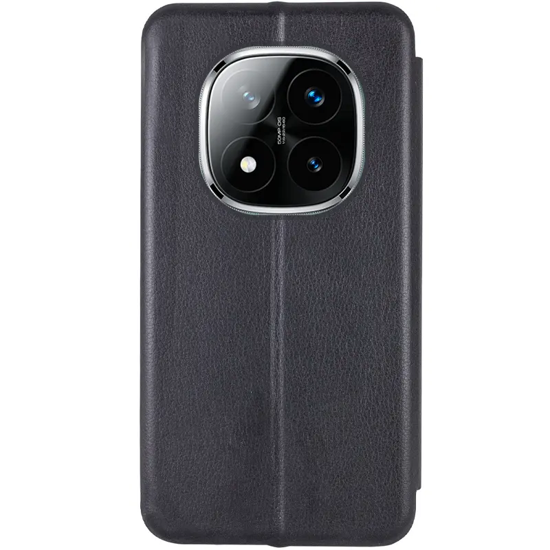 Кожаный чехол-книжка Classy для Xiaomi Redmi Note 15 Pro 4G, Черный 2, Искусственная кожа, купить оптом с доставкой