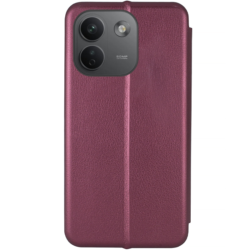 Кожаный чехол-книжка Classy для Xiaomi Redmi Note 17 Pro Max 5G, Бордовый 1, Искусственная кожа, купить оптом с доставкой