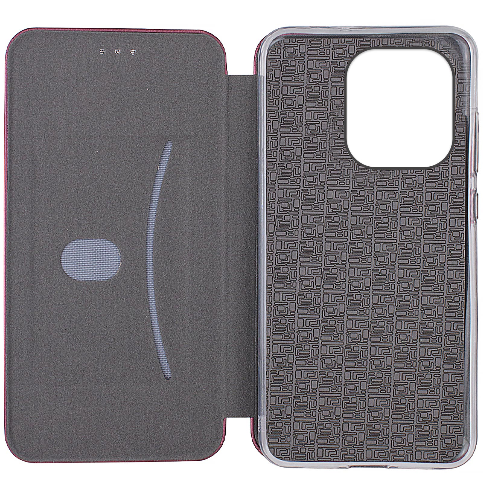 Кожаный чехол-книжка Classy для Xiaomi Redmi Note 17 Pro Max 5G, Бордовый 2, Искусственная кожа, купить оптом с доставкой
