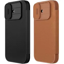 Шкіряний чохол-книжка Nillkin Qin Pro Camshield для Apple iPhone 17 (6.3")