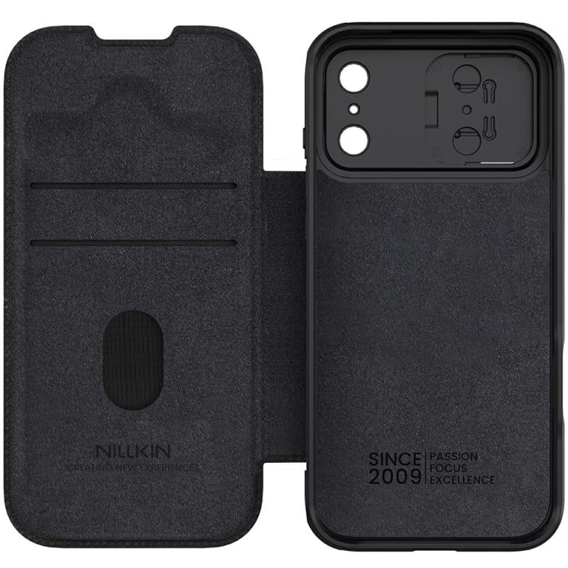 Кожаный чехол-книжка Nillkin Qin Pro Camshield для Apple iPhone 17 Pro Max (6.9) на картинке №5