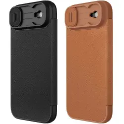 Шкіряний чохол-книжка Nillkin Qin Pro Camshield для Apple iPhone 17 Air (6.5")