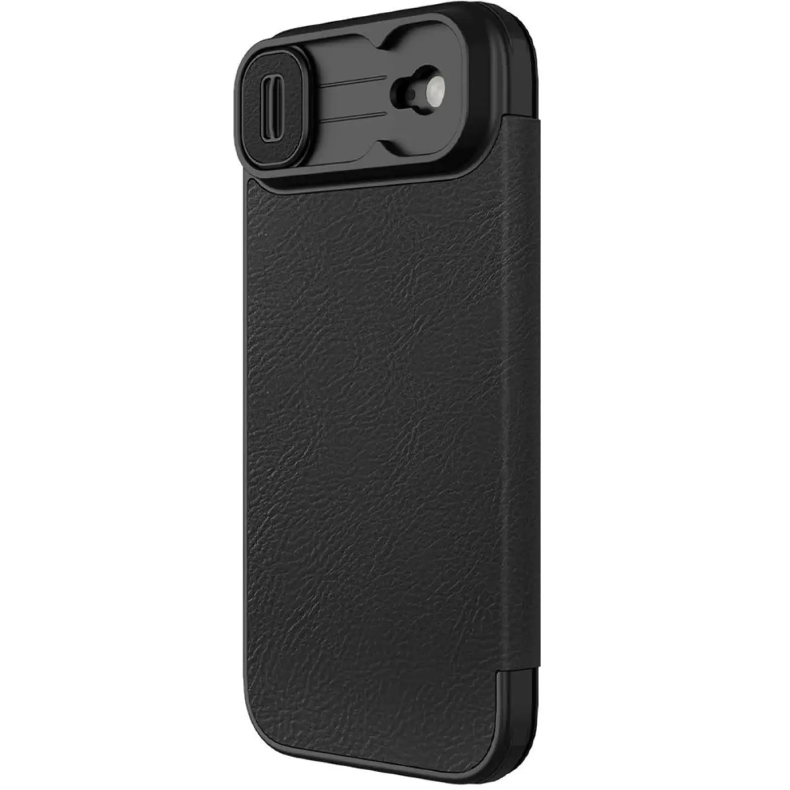 Кожаный чехол-книжка Nillkin Qin Pro Camshield для Apple iPhone 17 Air (6.5"), Black, Искусственная кожа, купить оптом с доставкой