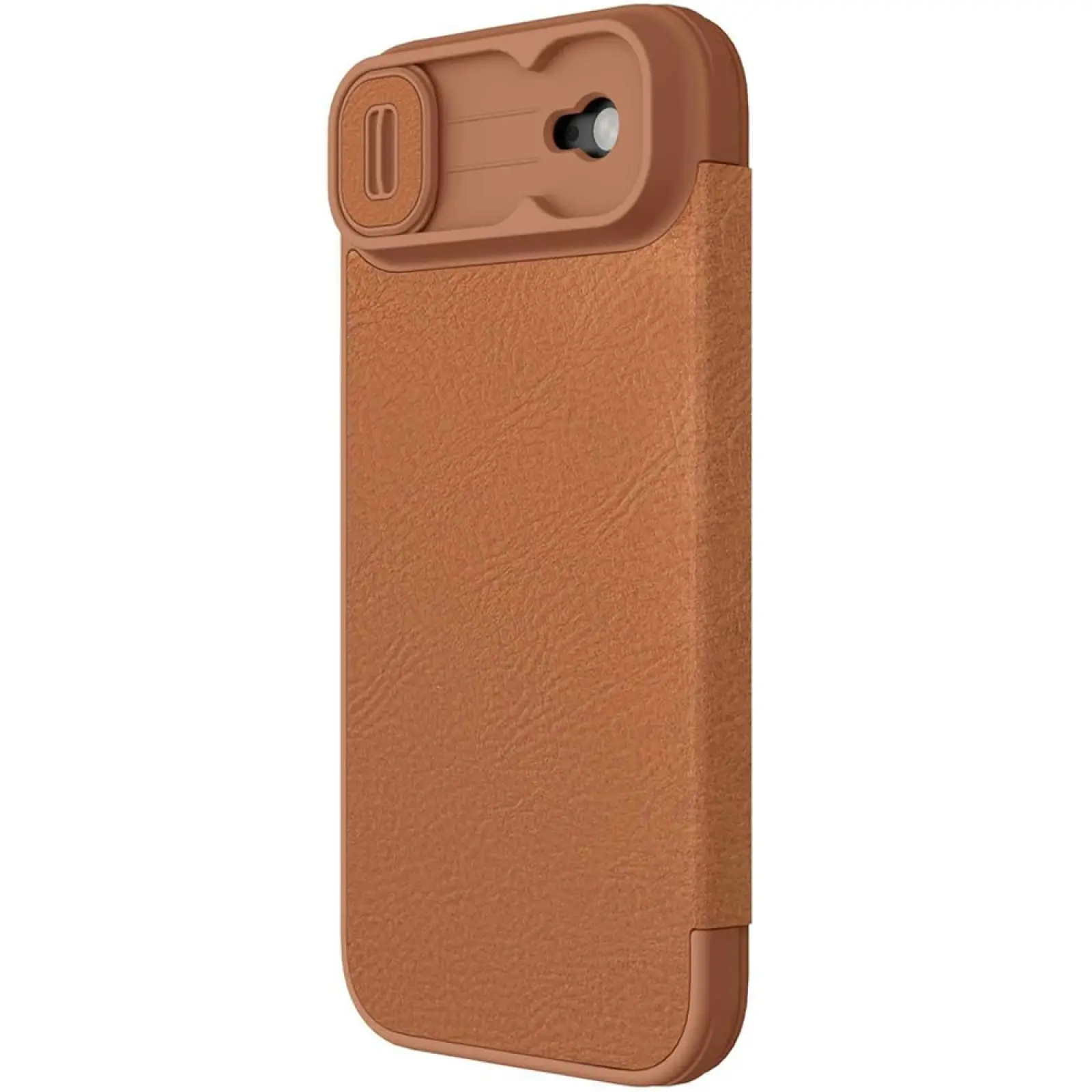 Кожаный чехол-книжка Nillkin Qin Pro Camshield для Apple iPhone 17 Air (6.5"), Brown, Искусственная кожа, купить оптом с доставкой