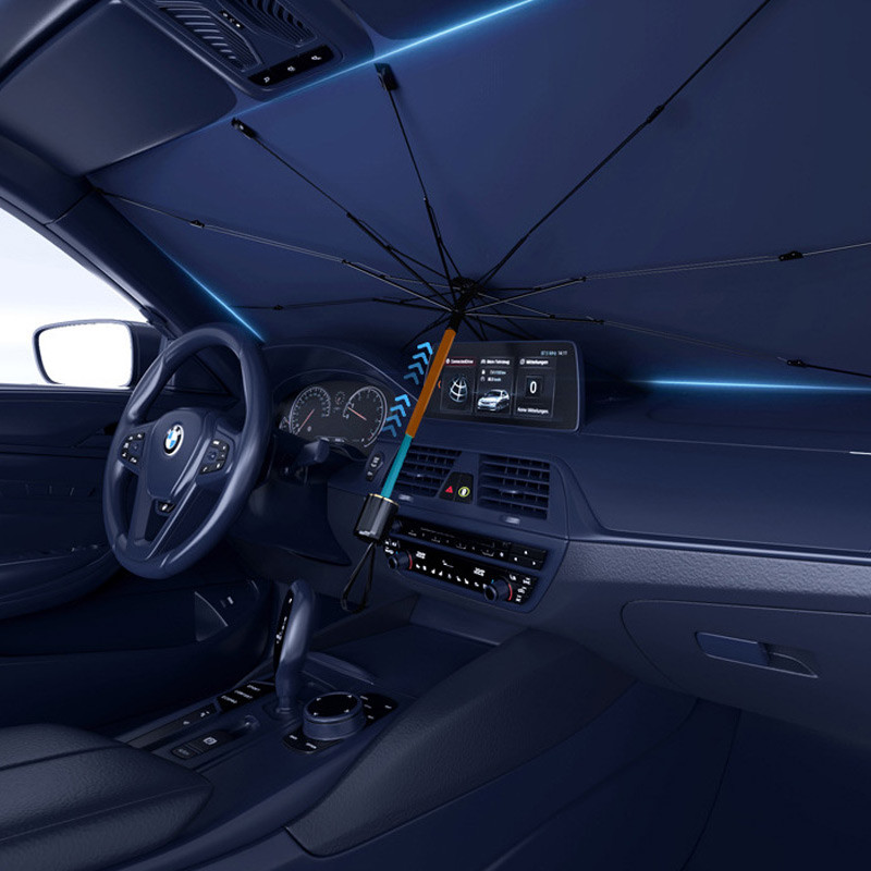 Сонцезахисна парасолька для автомобіля (1.40x0.80m) на малюнкі №2