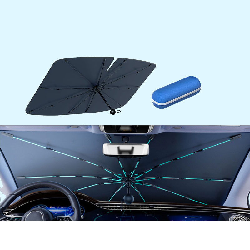 Сонцезахисна парасолька для автомобіля (з футляром) (1.40x0.75m) на малюнкі №2