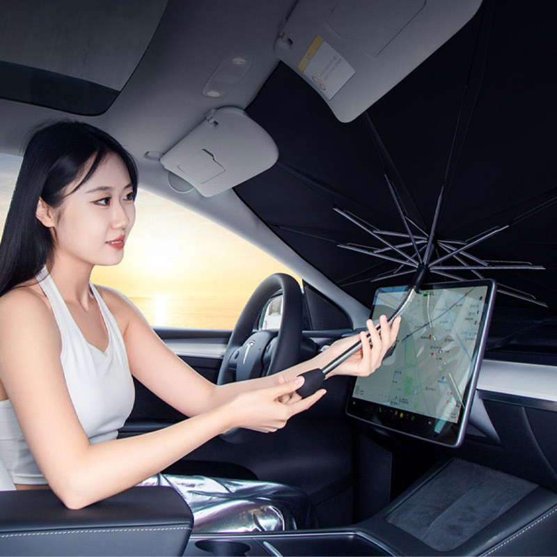 Сонцезахисна парасолька для автомобіля з кондиціюванням повітря (1.40x0.80m) на малюнкі №2