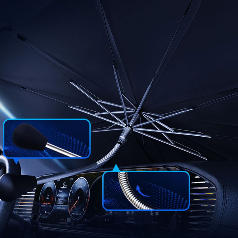 Сонцезахисна парасолька для автомобіля з кондиціюванням повітря (1.40x0.80m) на малюнкі №3