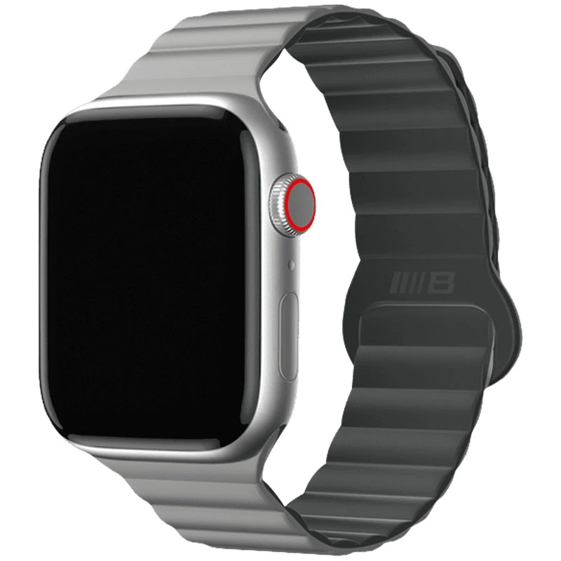 Ремешок BlueO Magnetic Silicone для Apple Watch 42(ser.1-3)/44/45/46/49mm, Grey, Силикон (TPU), купить оптом с доставкой