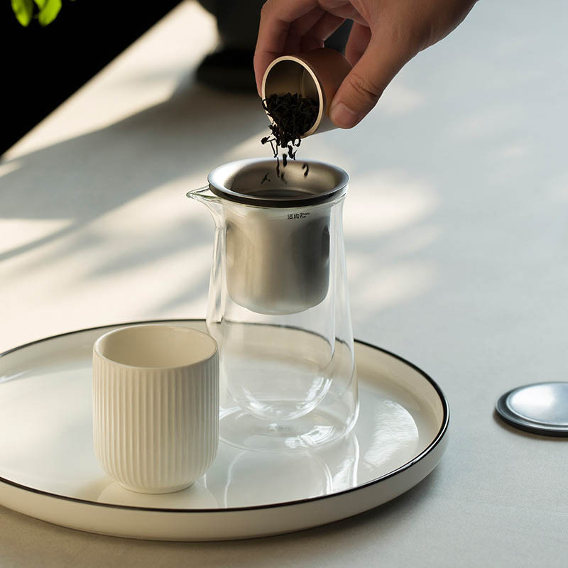 Чайник для заваривания TeaPot D-50 Press type 600ml на картинке №4