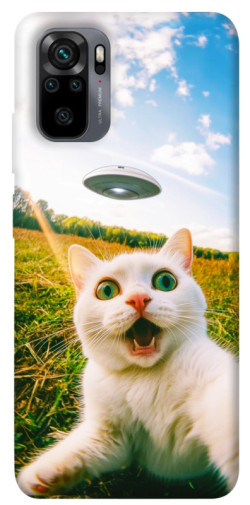 Чехол itsPrint Ufo cat для Xiaomi Redmi Note 10 / Note 10s