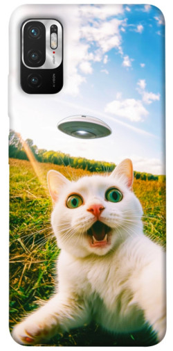Чехол itsPrint Ufo cat для Xiaomi Redmi Note 10 5G