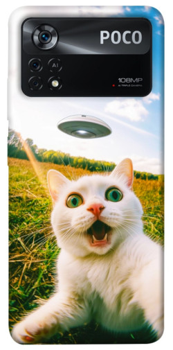 Чехол itsPrint Ufo cat для Xiaomi Poco X4 Pro 5G