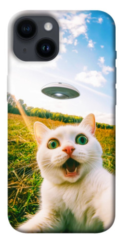 Чехол itsPrint Ufo cat для Apple iPhone 14 (6.1")