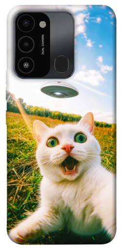 Чехол itsPrint Ufo cat для Tecno Spark Go 2022 (KG5m)