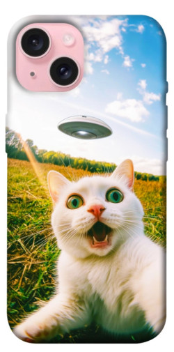 Чехол itsPrint Ufo cat для Apple iPhone 15 (6.1")