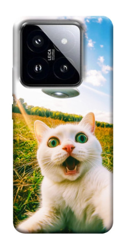 Чехол itsPrint Ufo cat для Xiaomi 14 Pro