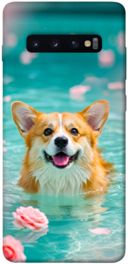 Чехол itsPrint Swimming corgi для Samsung Galaxy S10+