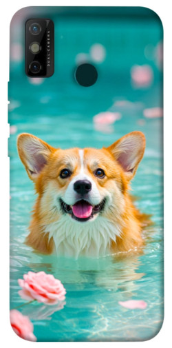 Чехол itsPrint Swimming corgi для TECNO Spark 6 Go