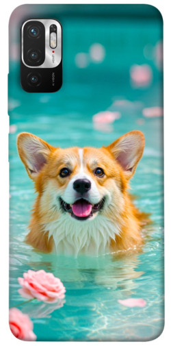 Чехол itsPrint Swimming corgi для Xiaomi Redmi Note 10 5G