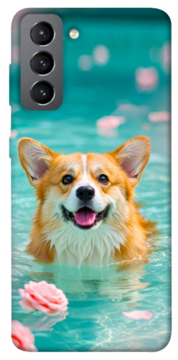 Чехол itsPrint Swimming corgi для Samsung Galaxy S21 FE