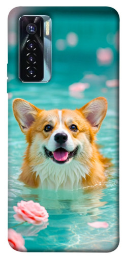 Чехол itsPrint Swimming corgi для TECNO Camon 17 Pro