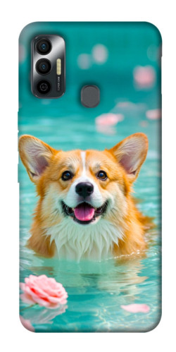 Чехол itsPrint Swimming corgi для TECNO Spark 7