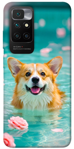 Чехол itsPrint Swimming corgi для Xiaomi Redmi 10