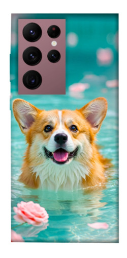Чехол itsPrint Swimming corgi для Samsung Galaxy S22 Ultra