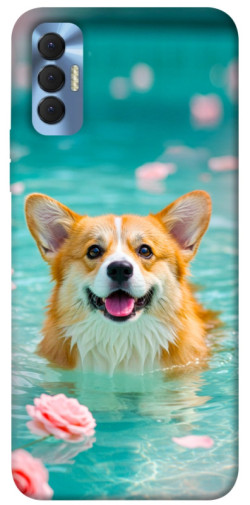 Чехол itsPrint Swimming corgi для TECNO Spark 8P