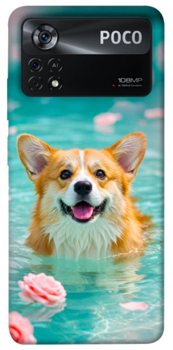 Чехол itsPrint Swimming corgi для Xiaomi Poco X4 Pro 5G