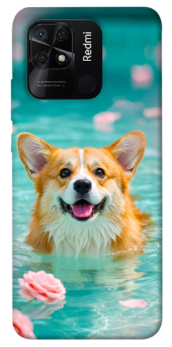 Чехол itsPrint Swimming corgi для Xiaomi Redmi 10C