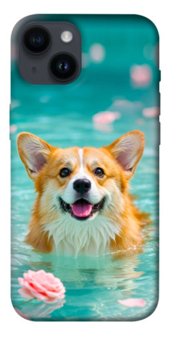 Чехол itsPrint Swimming corgi для Apple iPhone 14 (6.1")