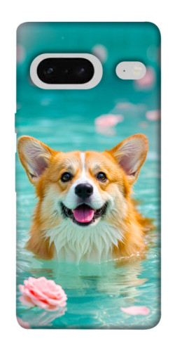 Чехол itsPrint Swimming corgi для Google Pixel 7