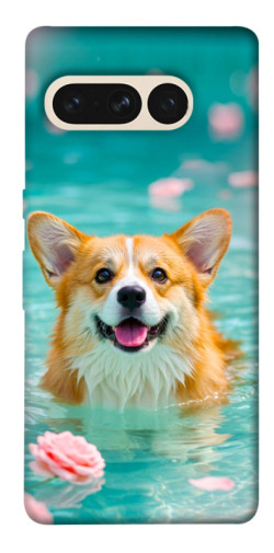 Чехол itsPrint Swimming corgi для Google Pixel 7 Pro
