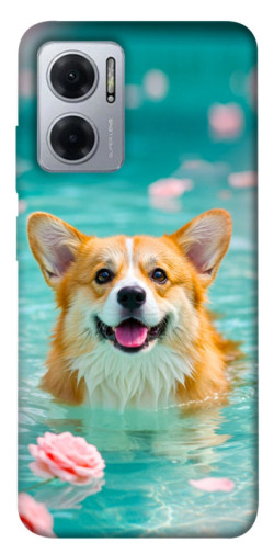Чехол itsPrint Swimming corgi для Xiaomi Redmi Note 11E