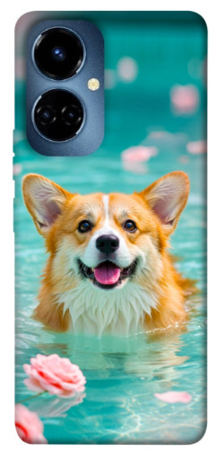 Чехол itsPrint Swimming corgi для TECNO Camon 19 (CI6n) / 19 Pro (CI8n)