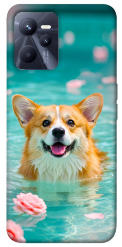 Чехол itsPrint Swimming corgi для Realme C35