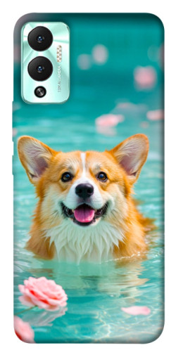 Чехол itsPrint Swimming corgi для Infinix Hot 12 Play