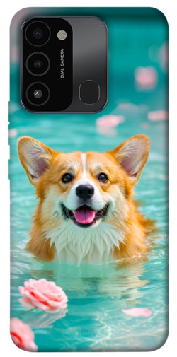 Чехол itsPrint Swimming corgi для Tecno Spark Go 2022 (KG5m)