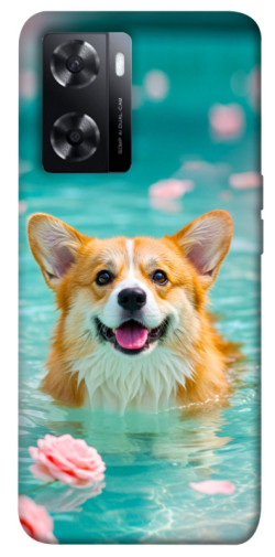 Чохол itsPrint Swimming corgi для Oppo A57s