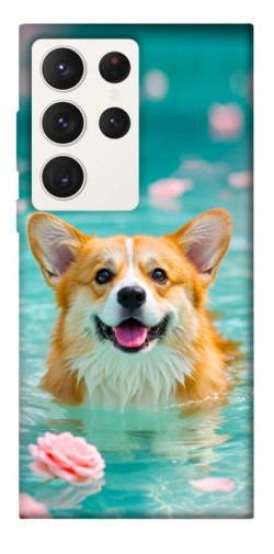 Чехол itsPrint Swimming corgi для Samsung Galaxy S23 Ultra
