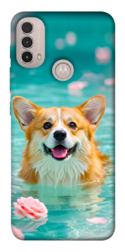 Чехол itsPrint Swimming corgi для Motorola Moto E40
