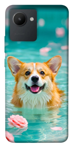 Чехол itsPrint Swimming corgi для Realme C30