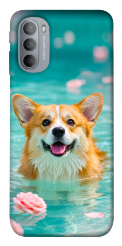 Чехол itsPrint Swimming corgi для Motorola Moto G31