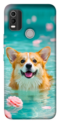 Чехол itsPrint Swimming corgi для Nokia C21 Plus