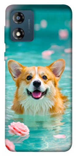 Чехол itsPrint Swimming corgi для Motorola Moto E13